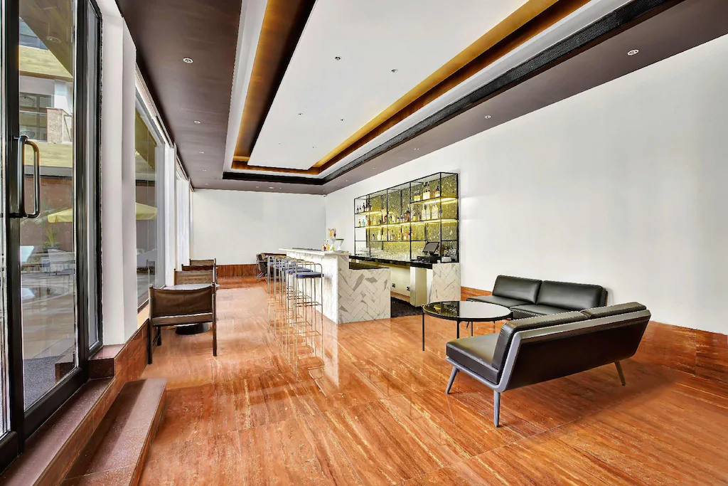 Resort exterior at night or evening